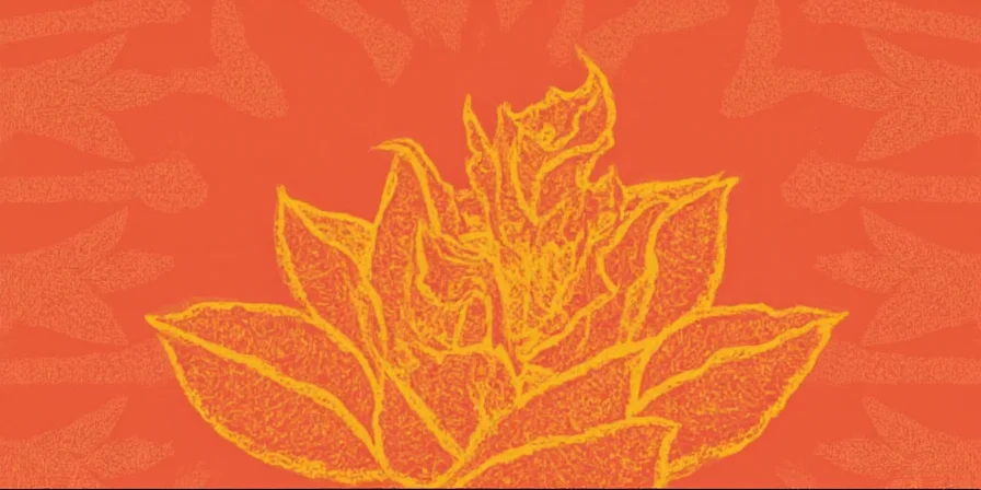 Illustration of someone holding a burning mouth after eating too spicy food