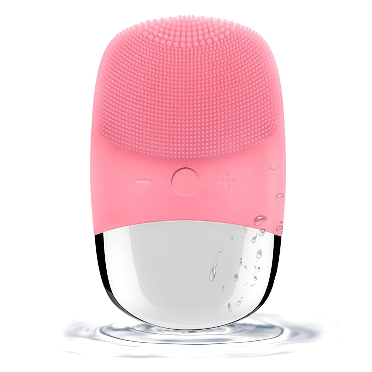 

Private Label USB Recharge Waterproof vibrating silicone waterproof face cleansing brush electric facial, Black/pink/blue/green