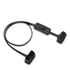 High Quality OBD2 16Pin Female Flat Extension Cable with Power Switch Flat Thin as Noodle Cable OBD2