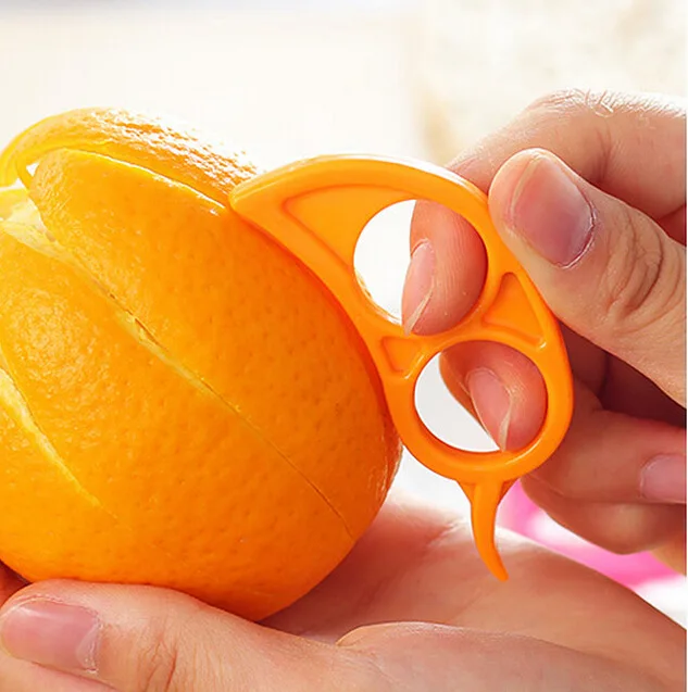 

Small mini size plastic covers PP industrial finger manual easy use orange juicer peeler for kitchen