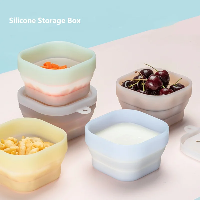 

300ml Best Silicone Reusable Travel Cube Baby Food Storage Containers, Custom