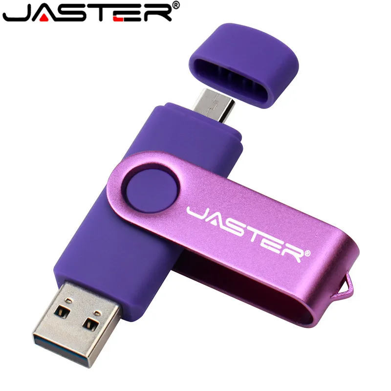 

JASTER 2 IN 1 OTG USB flash drive 128GB 64GB 32GB 16GB 8GB 4GB USB2.0 pendrive for phone and PC, Blackbluegoldengraygreenmultiorangepinkpurpleredsilverwhiteyellow