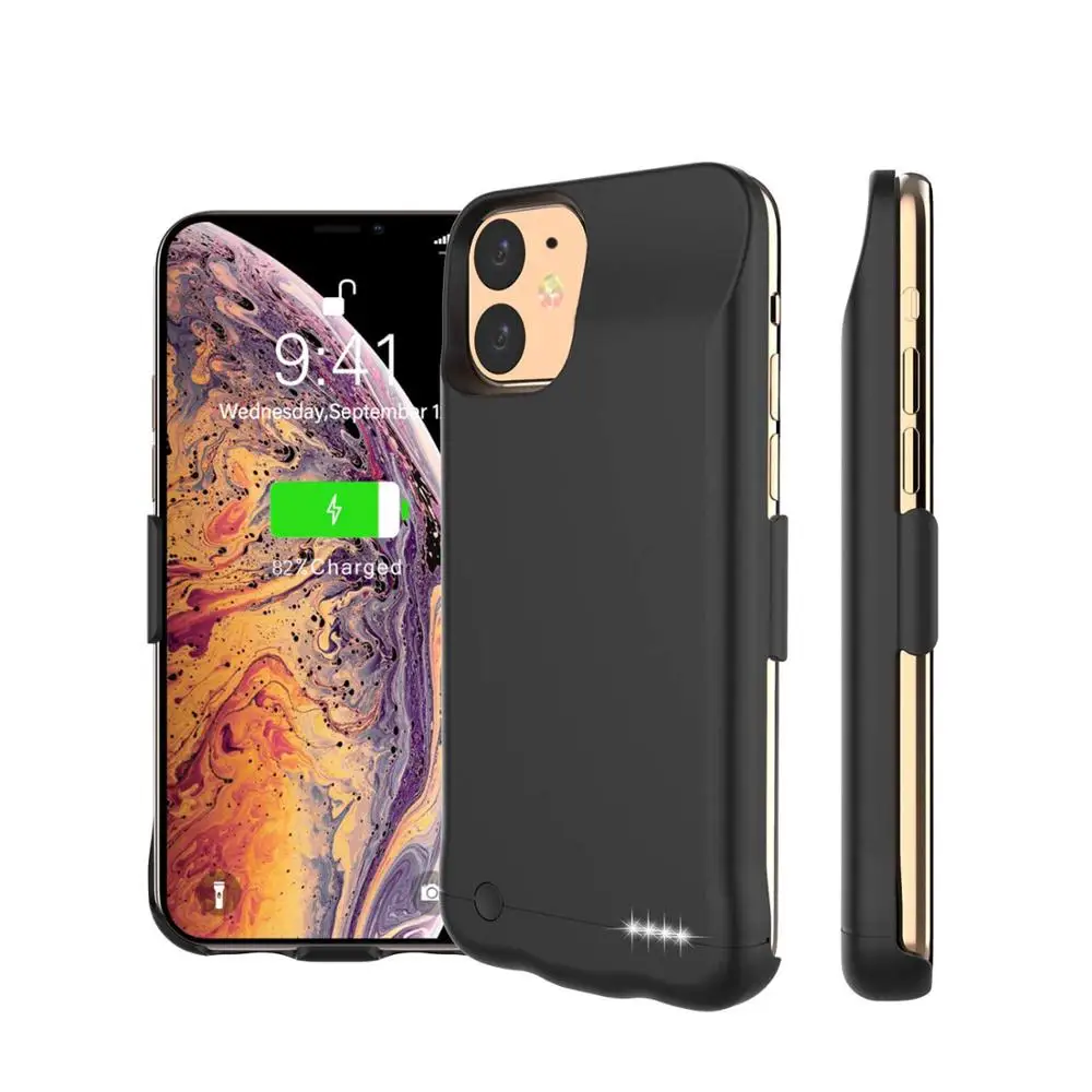 WELUV Hot Sale Amazon Battery Case For iPhone 11 (6.1inch) 5200mAh Extended Rechargeable Backup Powerbank Case