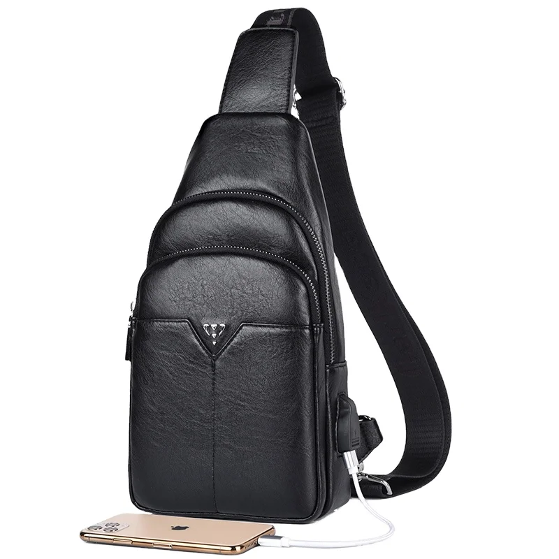 

Chest bag men's Crossbody Bag Fashion single shoulder backpack leisure satchel waist bag