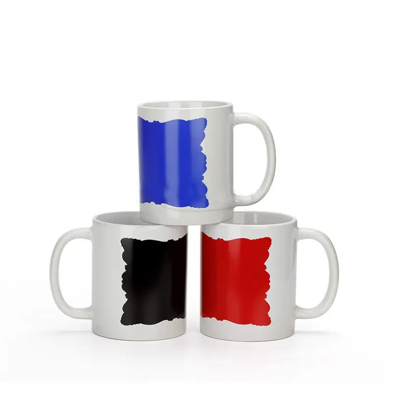

Sublimation Blank Magic Color Changing Cup Coffee Tea Milk Mugs Customize Logo Ceramic Mug For Novelty Gifts