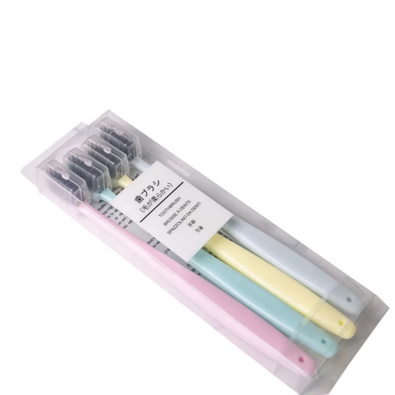 

Eco Friendly Wholesale 4 pack Charcoal Toothbrush Wheat Straw Toothbrush, Black or customized