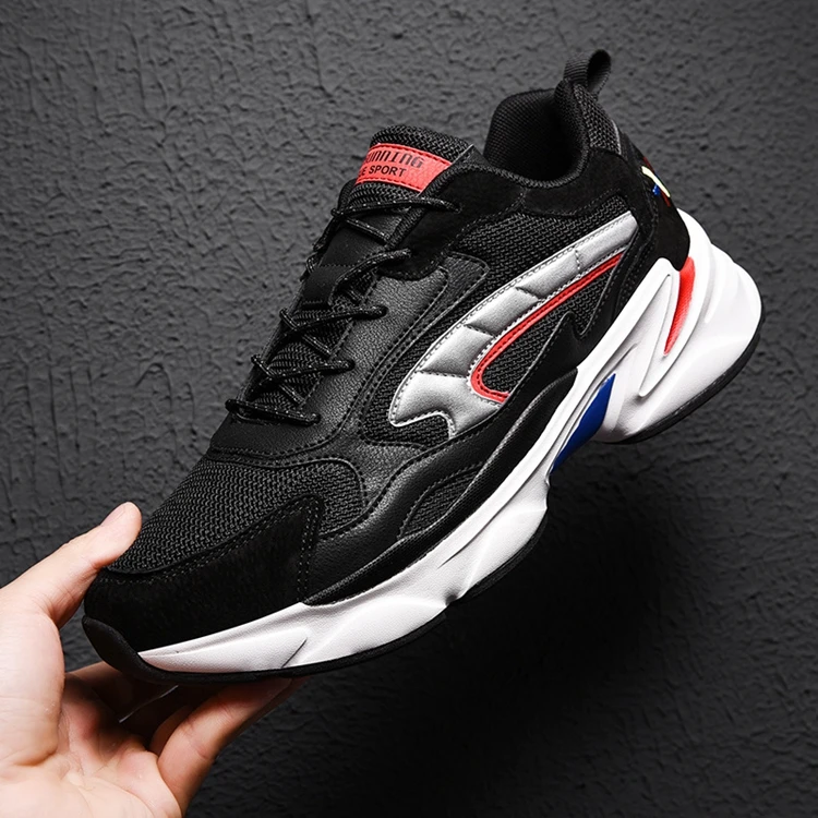 Walk Shoes Sports Gym Running Casual Mens Unbrand Men Black Sport Chunky Zapatillas Stylish New Fashion Man Walking Style