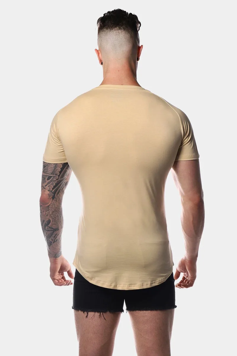 custom logo t shirt muscle fit men t shirt scoop t shirt