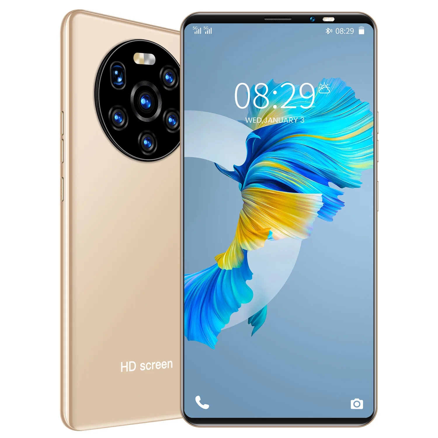 

New unlocked smartphone Mate 40 Pro with dual SIM Face ID unlocked original Android 12GB 512GB waterproof game Mobile phone