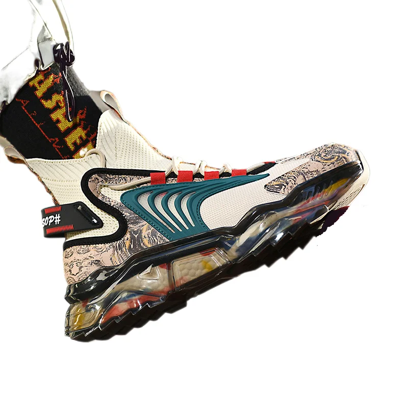 

Fashion Shoes 2021 High Top Men's Sneakers Height Increasing Chunky Sneakers Shoes Style Designer Man Footwear