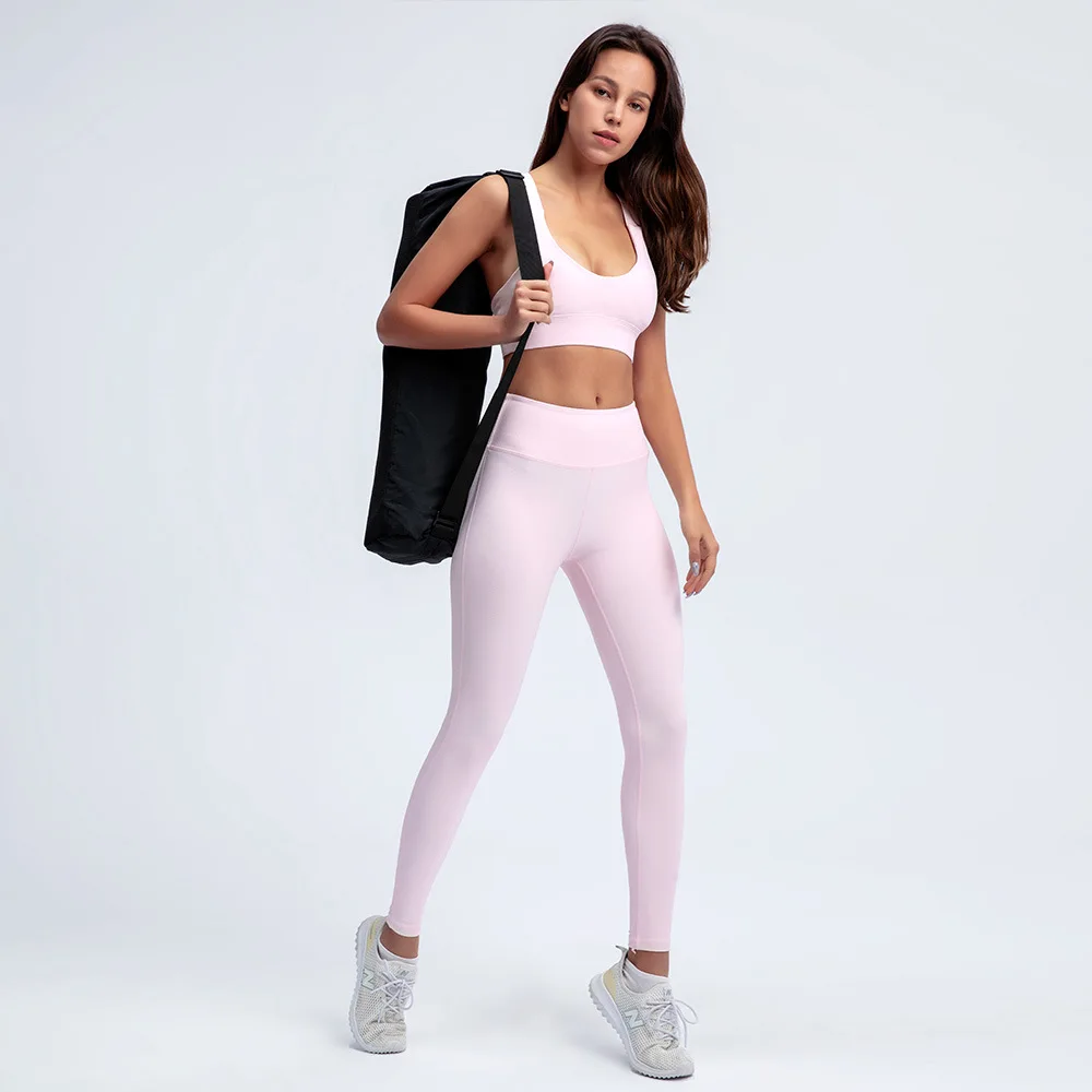 

Exercise Clothing Athletic Drop 2PCS Seamless Yoga Set Sportswear Sports Bra+Leggings Fitness Pants Gym Running Suit