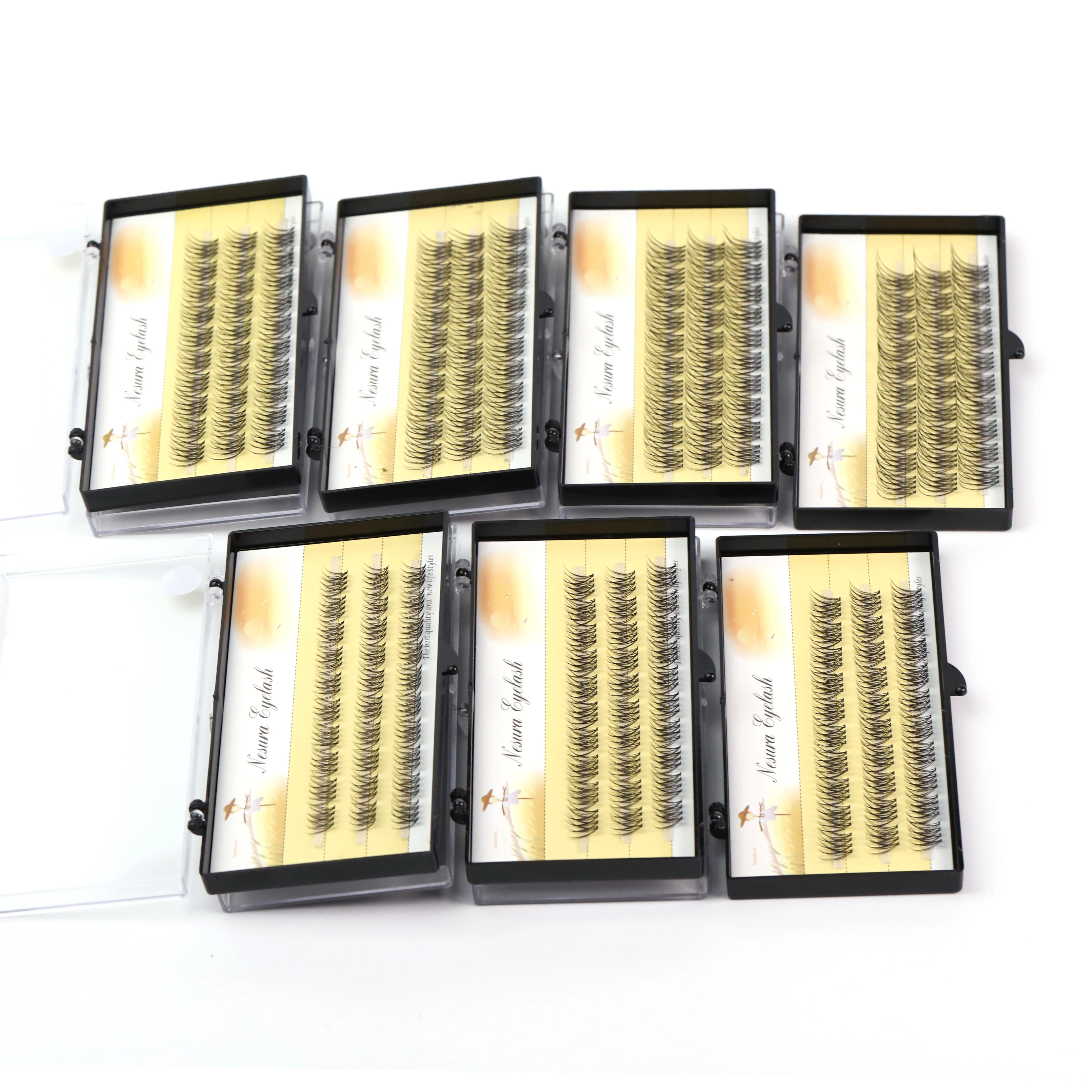 

premade 10d volume individual fiber lash extensions with with regular box