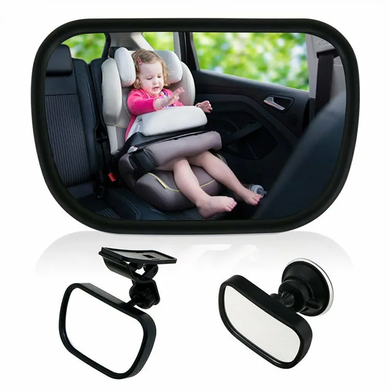 

Free Shipping Baby View Mirror 2 in 1 Mini Safety Rear Convex Kids Monitor Car-styling Car Back Seat Adjustable Mirror