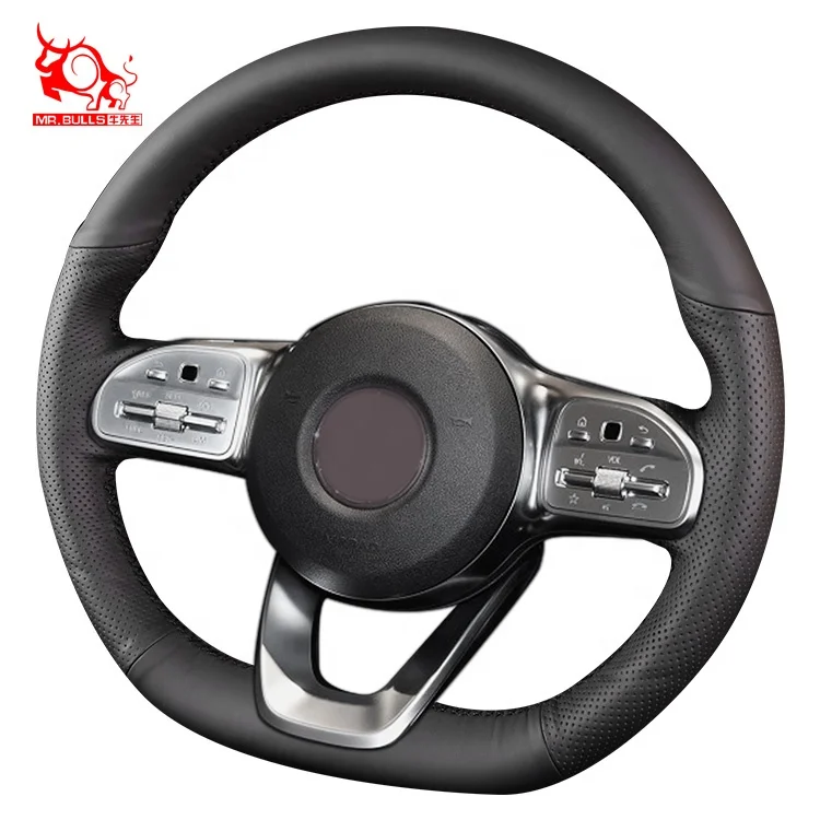 

2021 car steering wheel cover leather steering wheel covers for Mercedes-Benz A200, Customized color