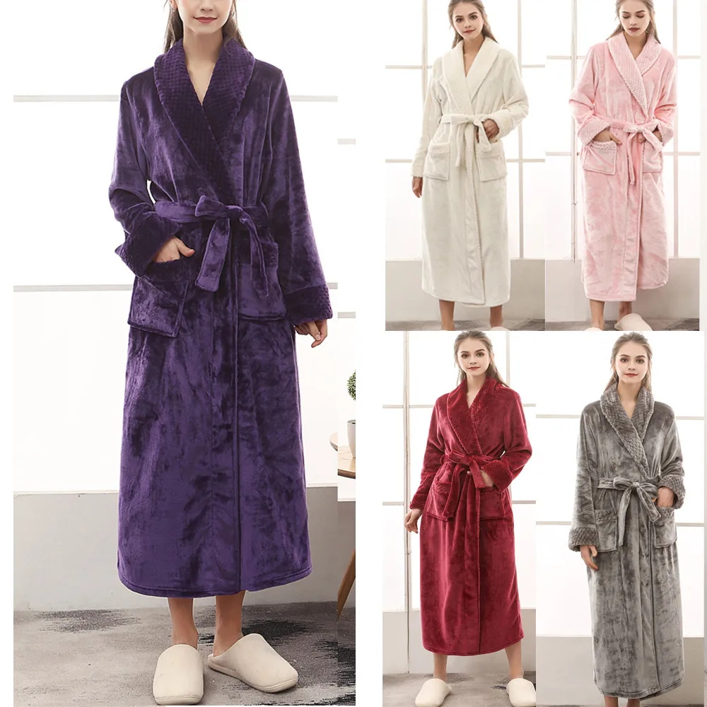 High Quality 100 Polyester Robe Nightgown Ladies Sleepwear Customized