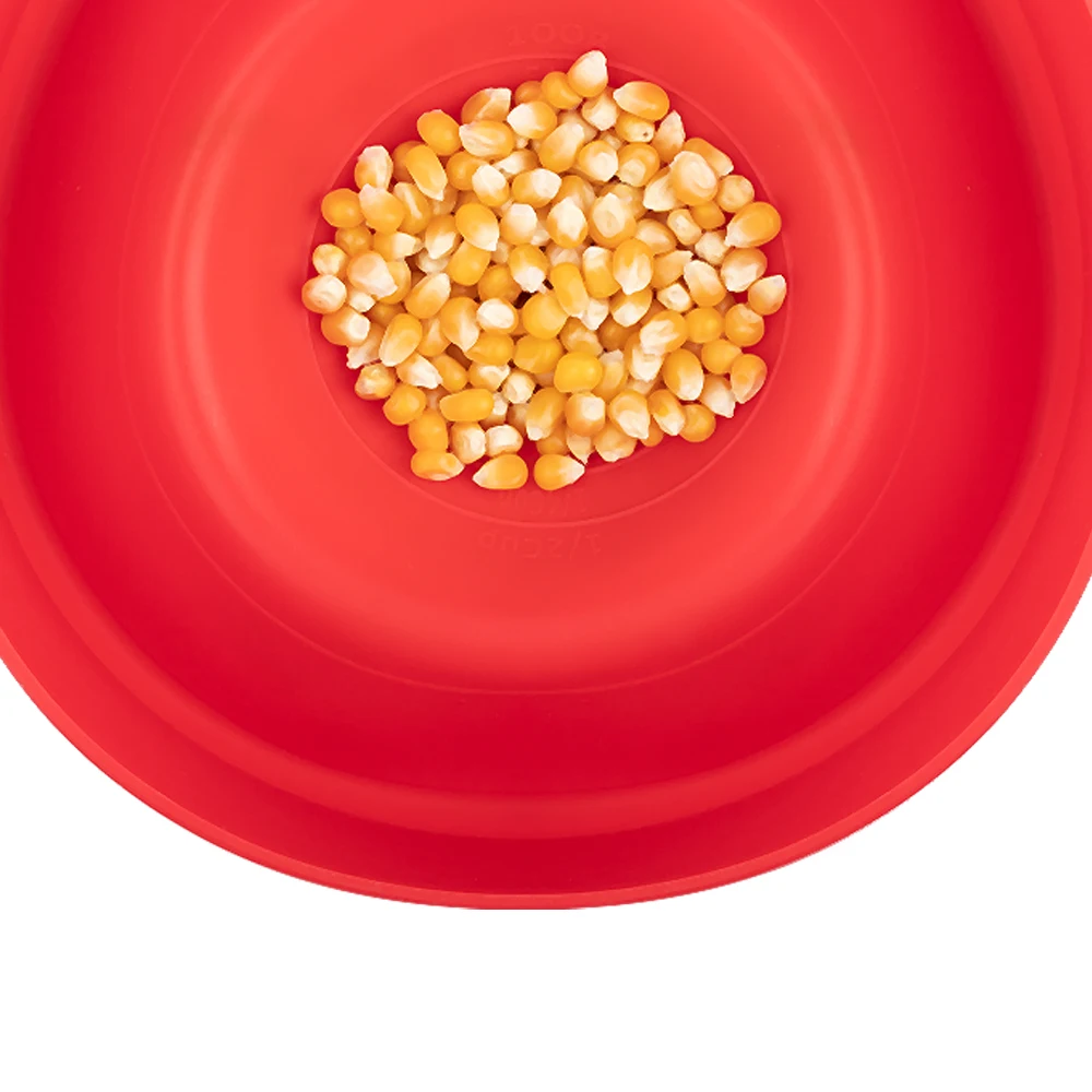 

Silicone Collapsible Popcorn Maker With Lid, Any pantone color is available