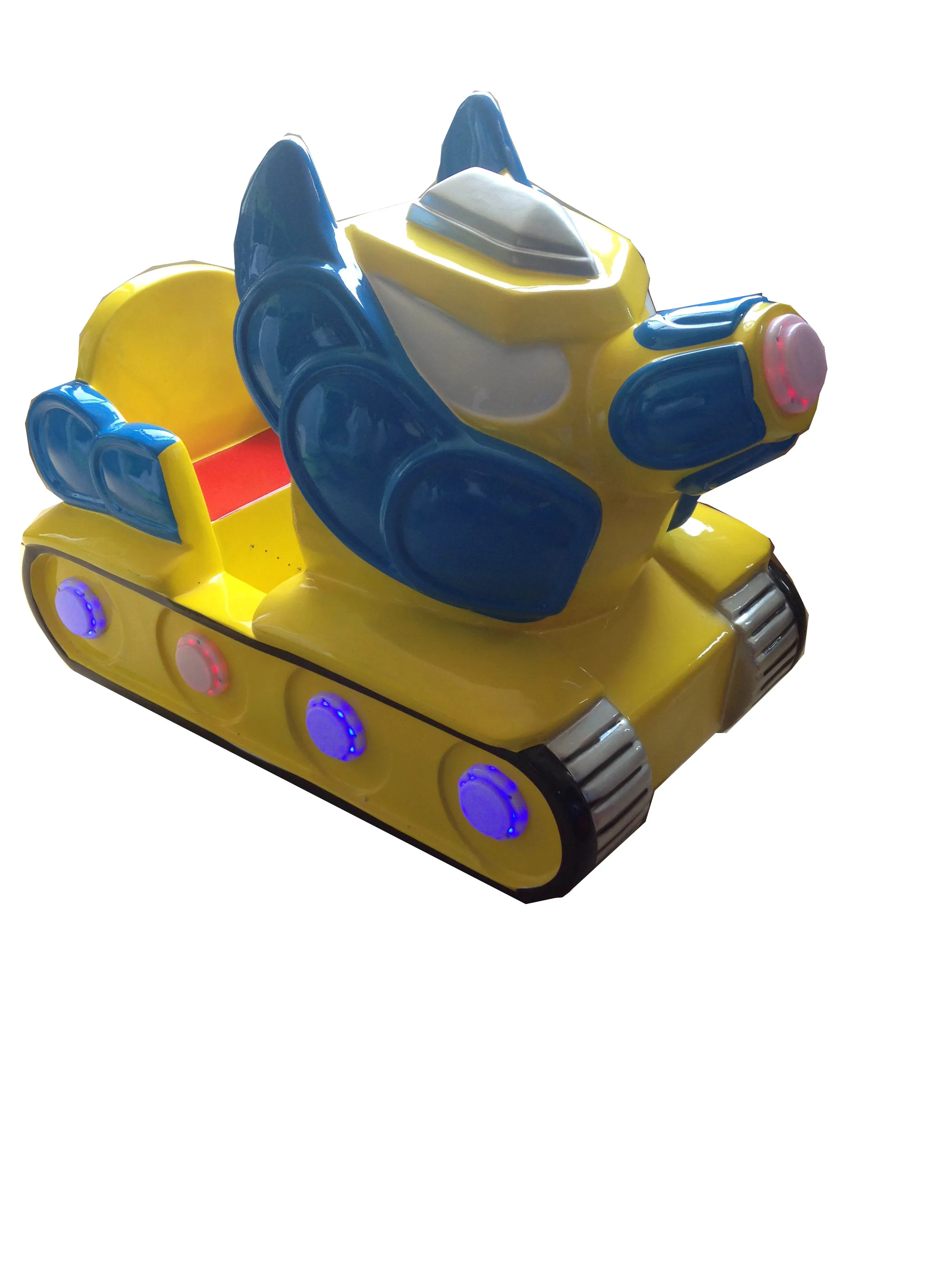 Hot Sale Coin Operated Yellow Tank Kiddie Ride Car For Mall Amusement ...