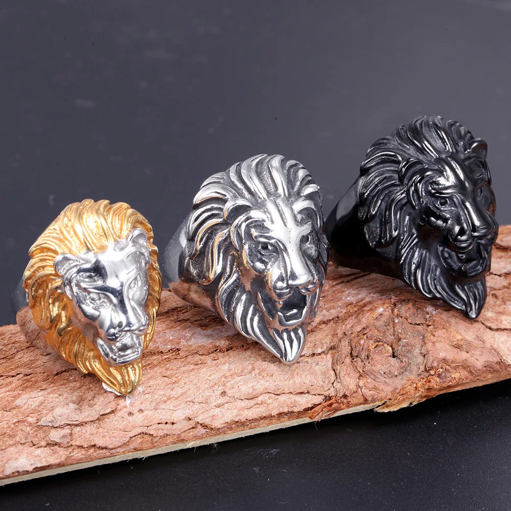 

Hiphop Hip Hop Men Rings Signet Ring Lion Of Judah Ring, Picture shows