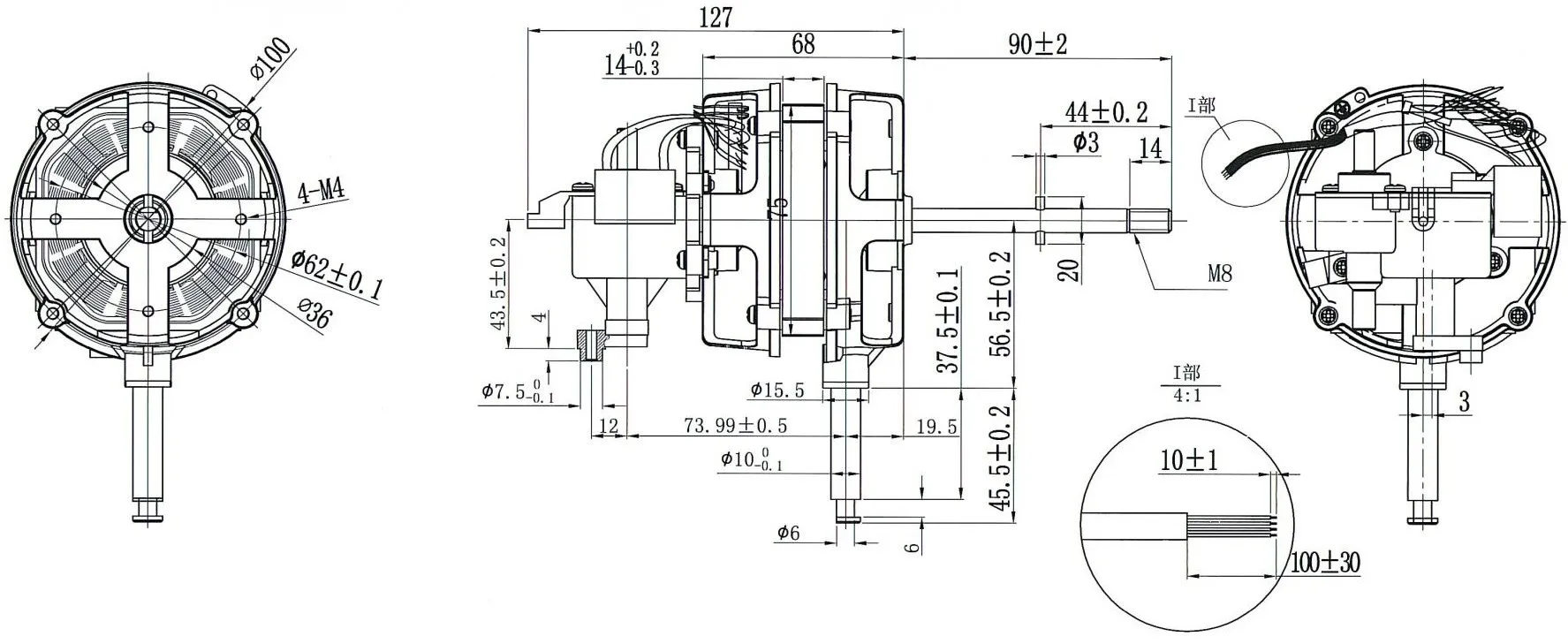 Condenser, EF75/78, 220V - detail 2