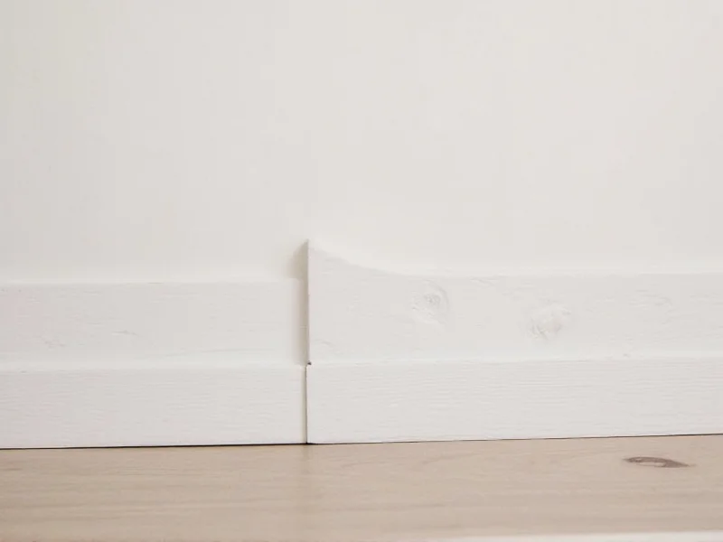 DIY wainscoting panel installation showing snapped-together sections