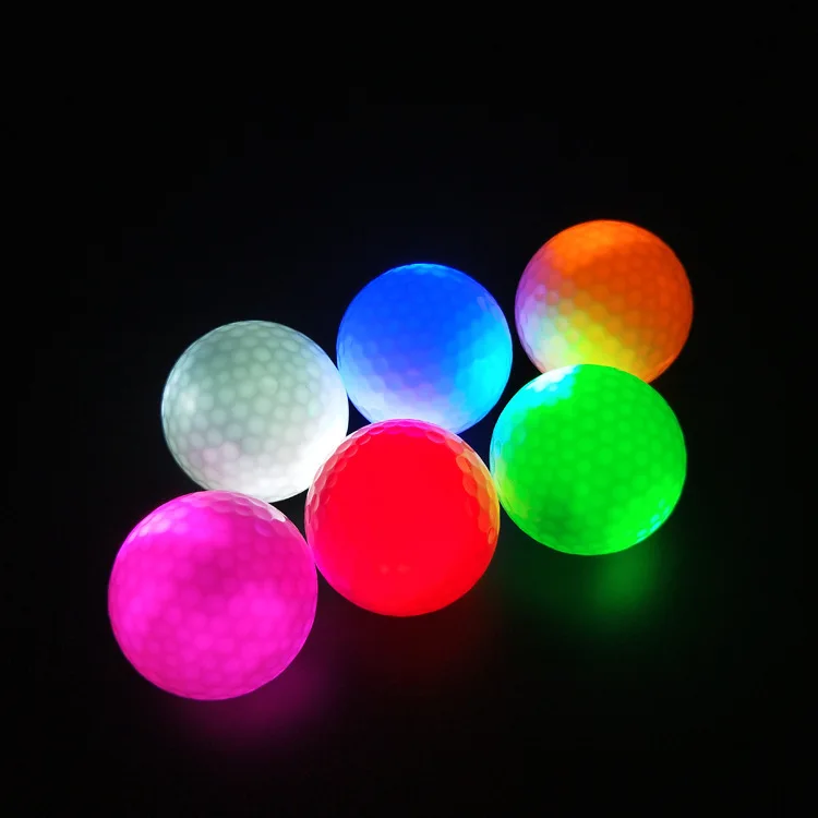 

High quality Bulk Driving Range Golf Balls Custom Led Night Practice Golf Training Flashing Glow Golf Balls, Various color