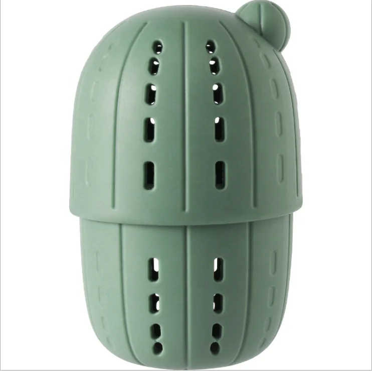

New Design Silicone Powder Puff Drying Holder Cactus Stand Beauty Sponges Case, Pink, green