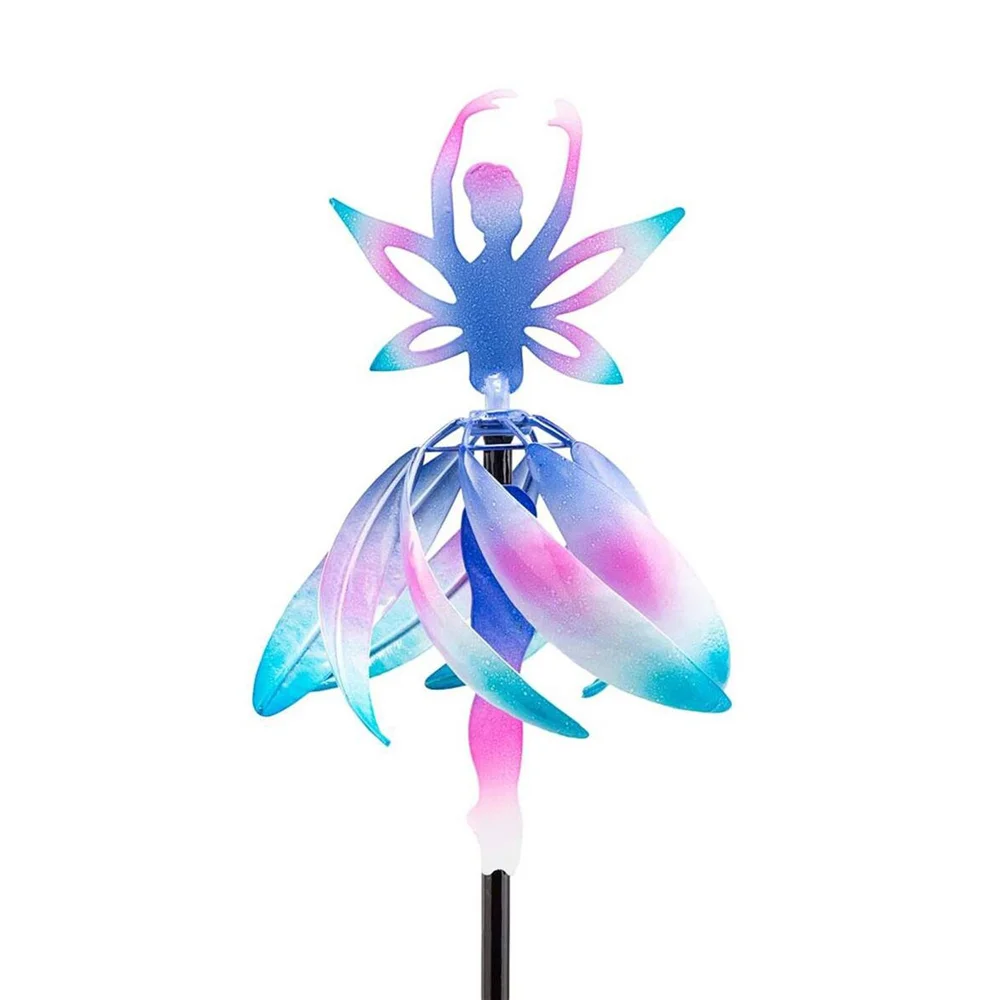 

Garden Art Fairy Ballerina Wind Spinner Windmill Ballet Girl Spinning Windmill Decor Pinwheels Stakes Decorations Winds Gauge