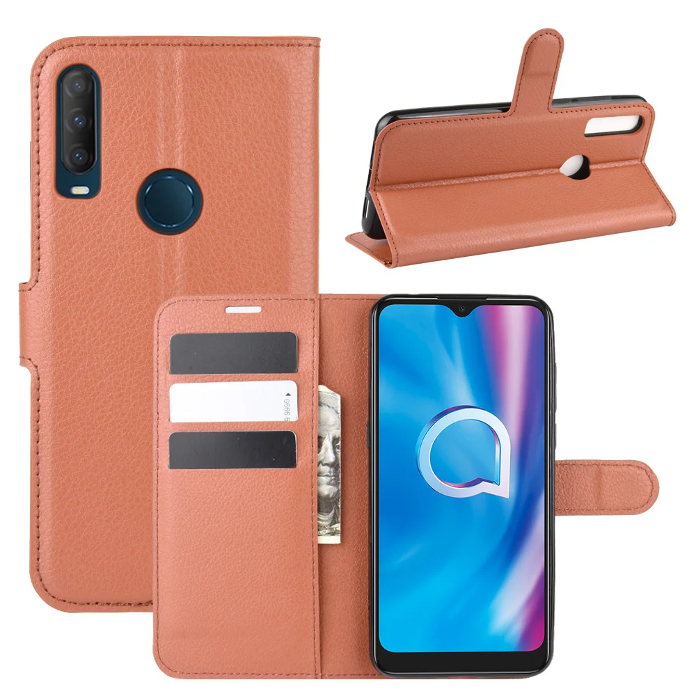 

For Alcatel 1V 2020 Case Mobile Back Cover for Alcatel 3V 2020 Case Leather Phone Cover for Alcatel 1S 2020 Phone Case Stand Bag