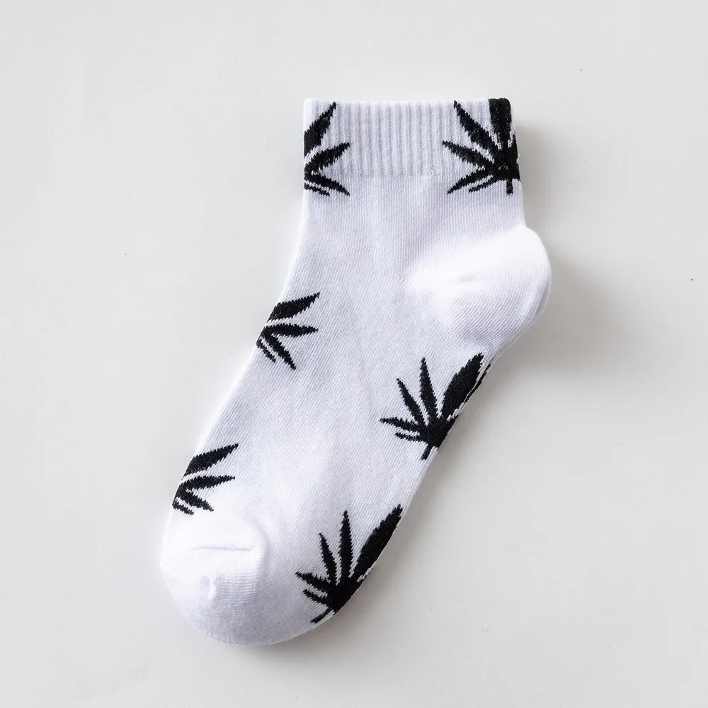 

Harajuku summer man weed socks bulk ankle short hemp leaf socks, As the picture