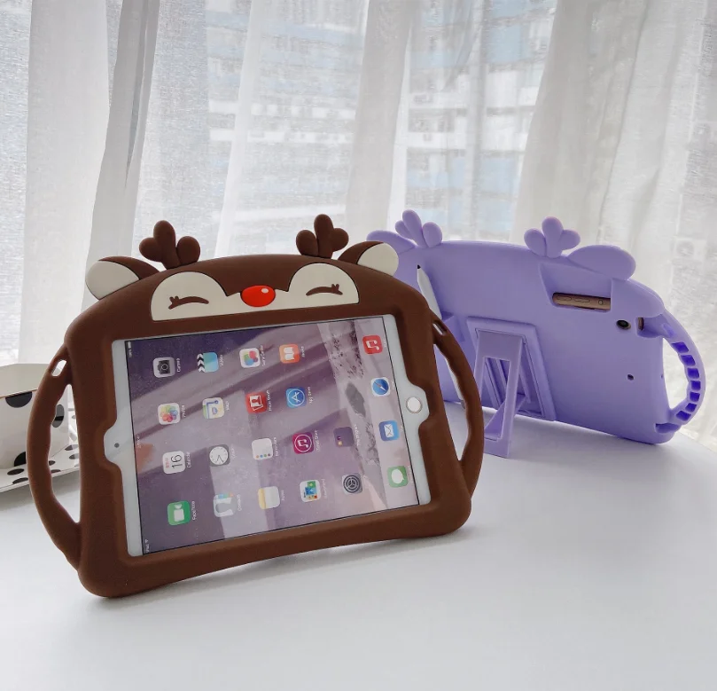 

For iPad mini 1 2 3 4 5 Cute cartoon Shock Proof full body cover for kids stand tablet cover for ipad mini case
