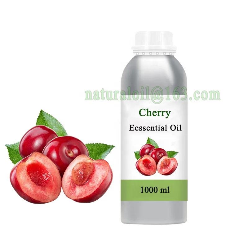 

Cold press haircare 100% pure Natural Cherry Essential Oil Diffuser Aromatherapy massage body oil For Skin care candle soap make, Light yellow