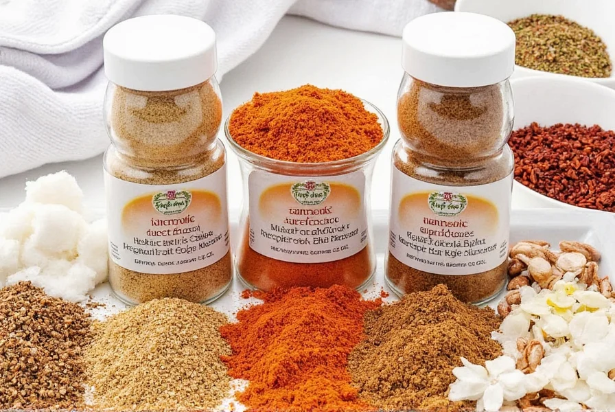 Cumin and paprika in small bowls
