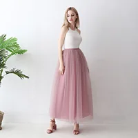 

5 layers skirt New Tutu Skirt Women PLeated Long Tulle Girls Skirt Women