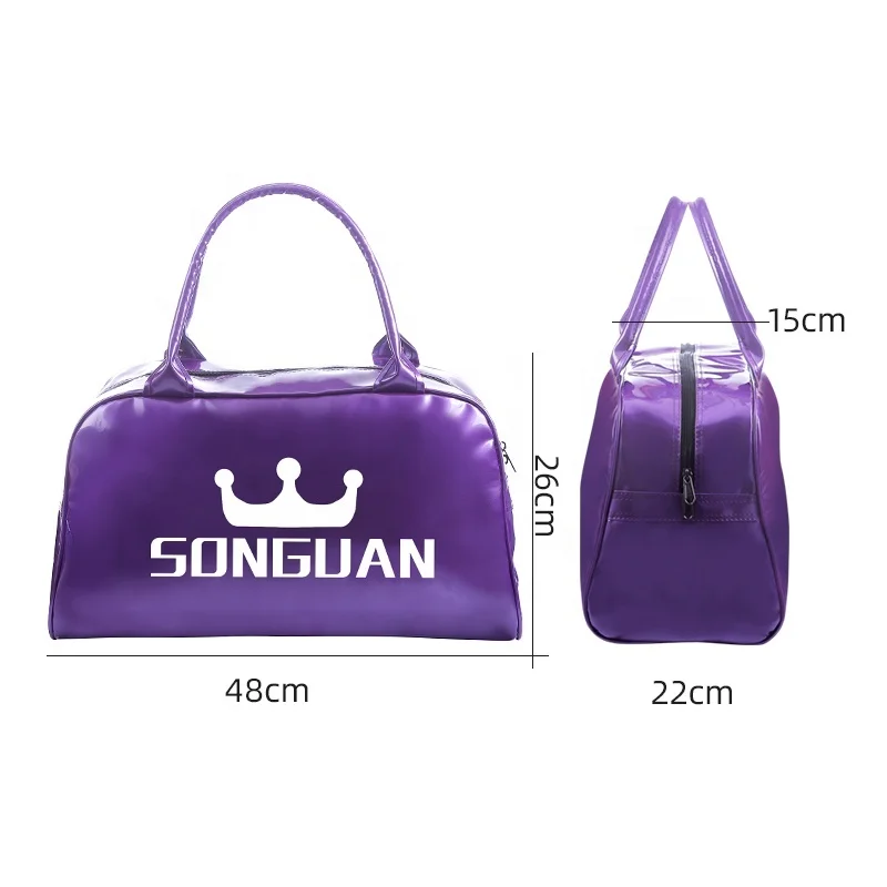 
New Arrival Custom Large Light Weight PU Leather Waterproof Sport Travel Duffle Gym Fitness Bag 