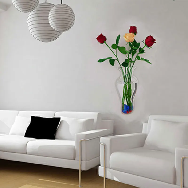 

New In 2021 Vintage Smart Indoor Wall-Mounted Flower Pot Transparent Vase