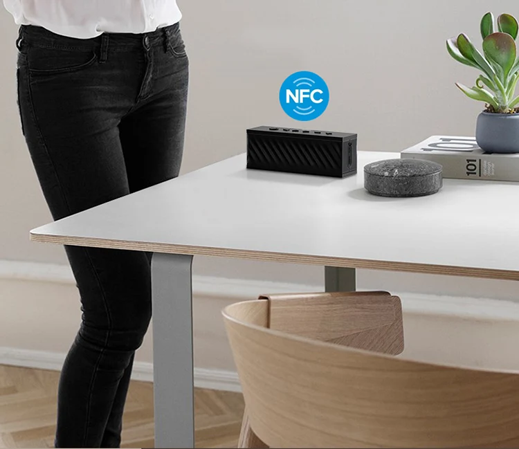 Remax RB-M3 NFC AUX high-power dual audio hands-free subwoofer speaker bass boost bluetooth speaker small - ANKUX.COM