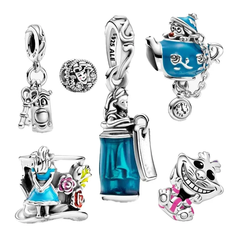 

Luxury Bracelet Beads Red Lip Bear Original Silver 925 Accessoire femme TOUSR Jewelry For Women Style Charms Love Gift