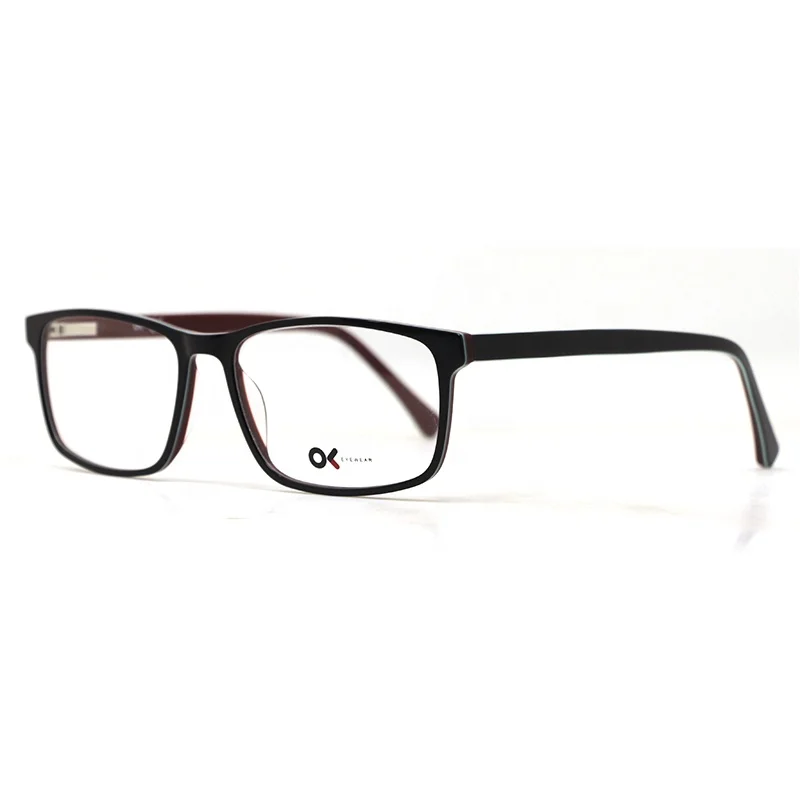 

2021 New Arrival Ready Goods High Quality Fashion Custom Unisex Acetate Optical Frame Glasses, 2 colors