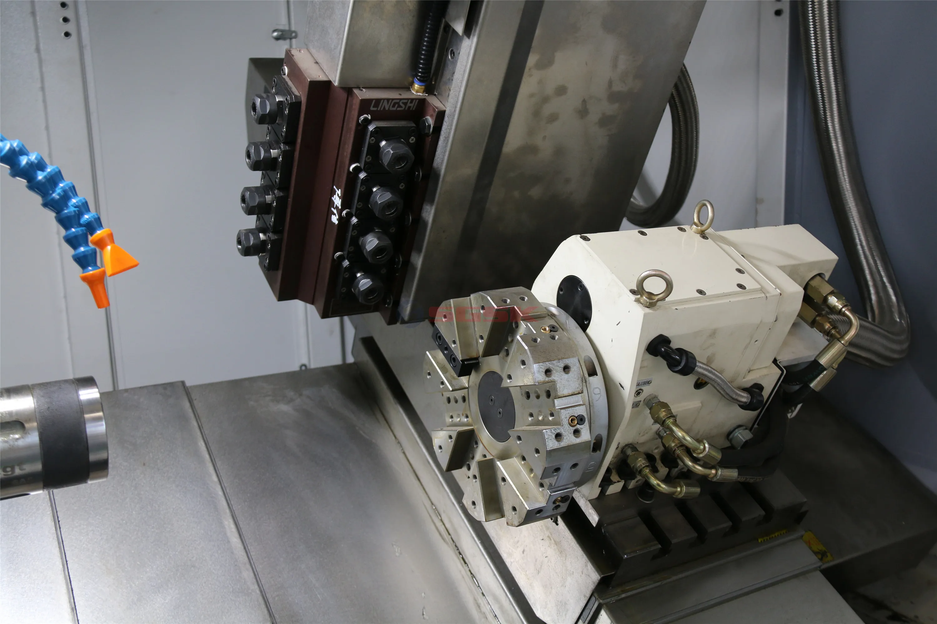 
Y axis CNC Lathe milling machine CK46D-8 Living tool 5 axis cnc lathe fanuc 