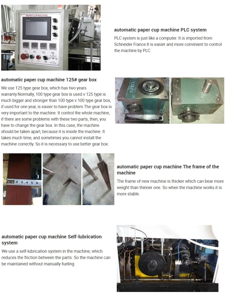 Hot Forming Taiwan Paper Cup Machine Used Water Paper Con Cup Machine