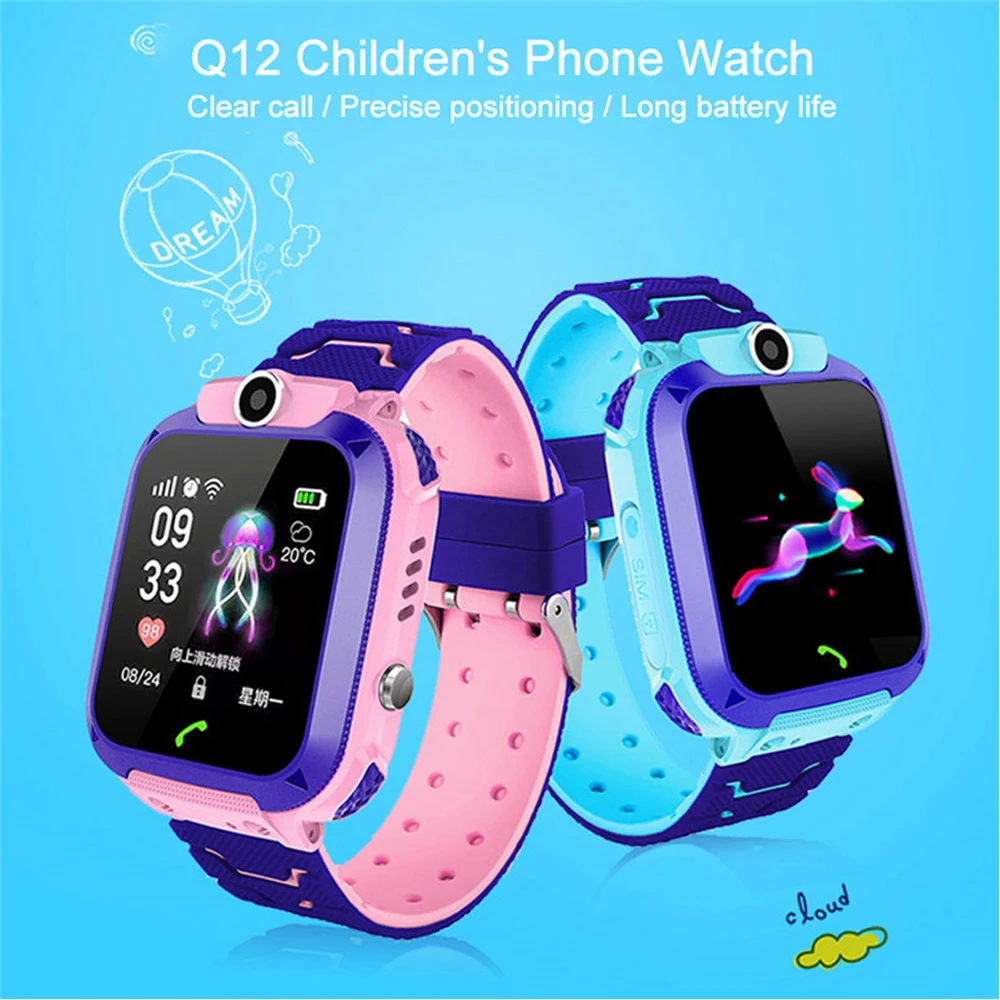 Fornitura Allingrosso Q12 Smartwatch Bambini SOS Smartwatch Bambini Con Sim  Card Foto Impermeabile IP67 Regalo Bambini IOS Android Da Newhongdao01,  15,2 €
