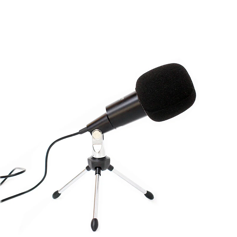USB microphone connect tablet computer for live streaming singing or recording