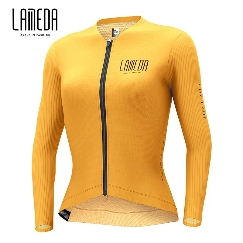 

LAMEDA Sublimation Fashion Long Sleeve Women's Women Autumn Bike Custom Cycling Jersey