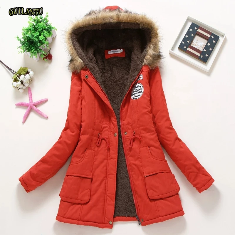 

High Quality Faux Fur Coats For Women New Parkas Woman Winter Coat Thicken Cotton Jacket Women's Outwear Thick Overcoat, 17 colors