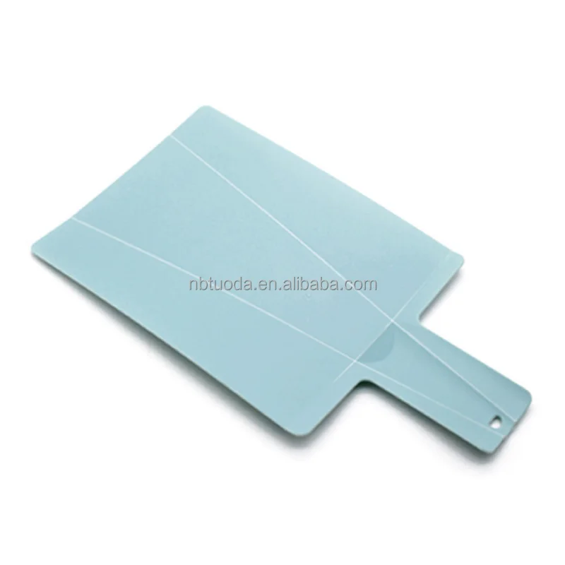 

Dishwasher Safe 15 inch Foldable Plastic Cutting Board PP Folding Chopping Board Flexible Kitchen Prep Mat with Handle