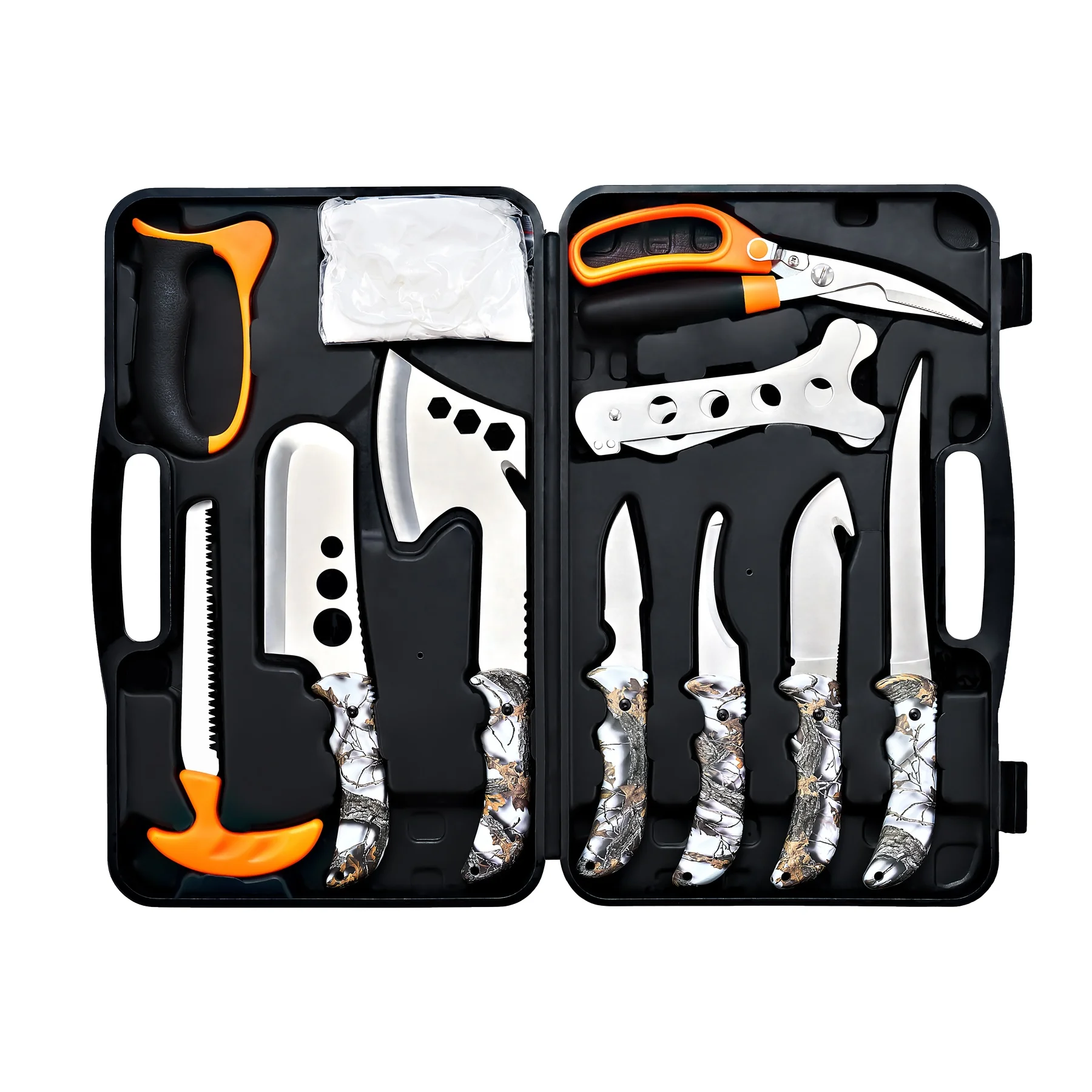 

New Coming Steel Material Outdoor Multifunction Hunting Knife Tools Set
