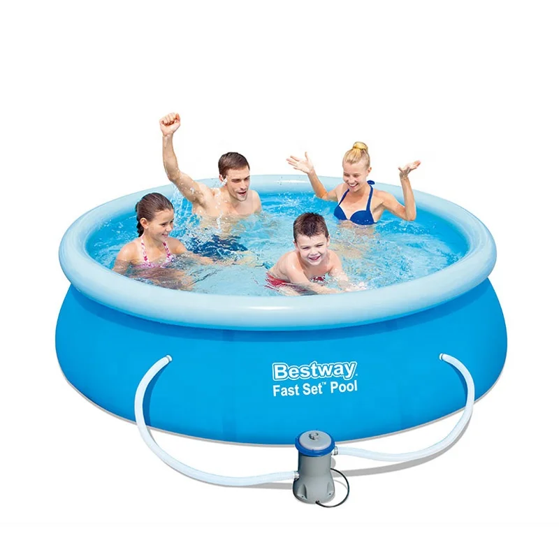 

244cm Child Aqua Summer Above Ground Swimming Pool Inflatable Family Pool For Kids
