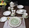 Wholesale tableware 16 pieces porcelain dinner set porcelain tableware set gold wire