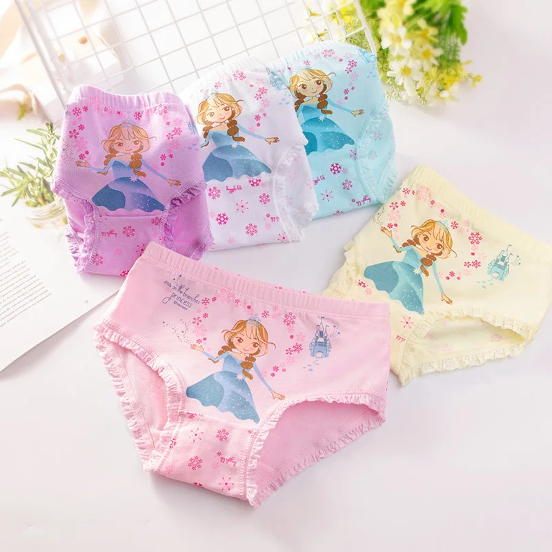 

Manufacturers wholesale Cute Girls Kids Cotton Underwear Teenage Girls Panties Kids Casual Briefs Children Underpants For 2-12Y, Picture shows