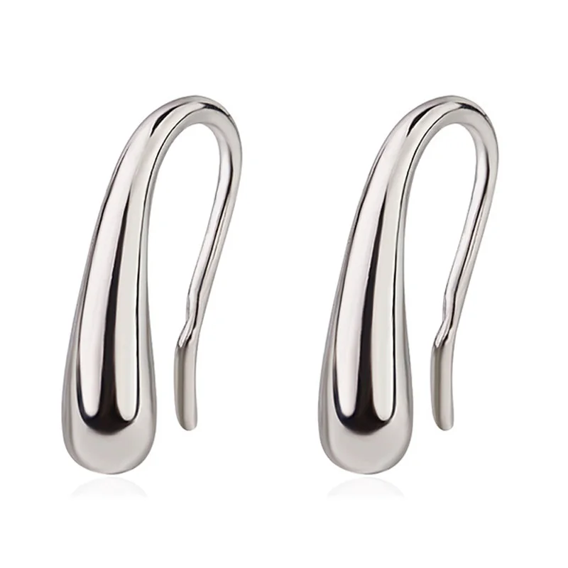 

Hook Earrings Wholesale Pierced Ears Copper Teardrop Platinum Plated No Earring Buckle Classic Nickel Free Lead Free